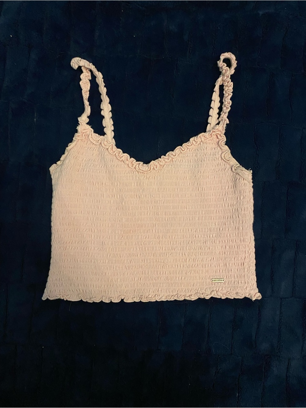 Hollister Light Pink Smocked Cami Top